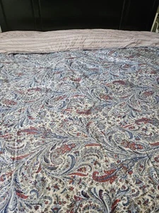 Edredón reversible vintage Ralph Lauren Home Collection cachemir tamaño king 2 fundas - Imagen 1 de 7