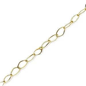 Collier 585-Gold 60 cm Länge große Ankerketten-Glieder integrierte Schließe, neu - Bild 1 von 1