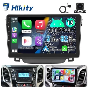 Radio de coche 9" Android13 para Hyundai i30 GD 2+32GB Carplay GPS Navi DSP RDS+cámara - Imagen 1 de 15