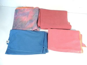 Lot 4 Hot Yoga Mat Towels Non-Slip Skidless Yogitoes Red Pink Manduka eQua Blue - Picture 1 of 14