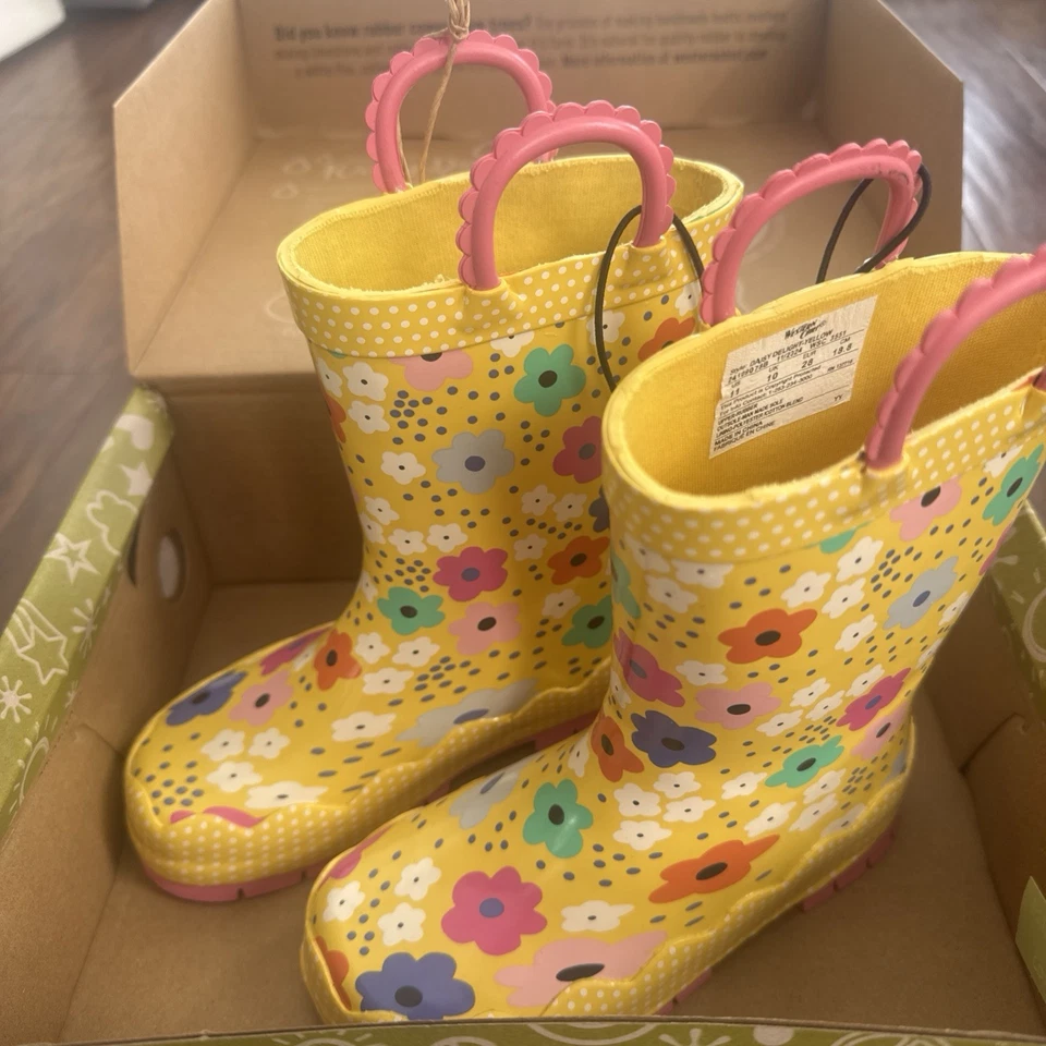 Botas de lluvia Western Chief para niñas pequeñas talla 9Y Daisy Delight NUEVAS Foto 1 de 1