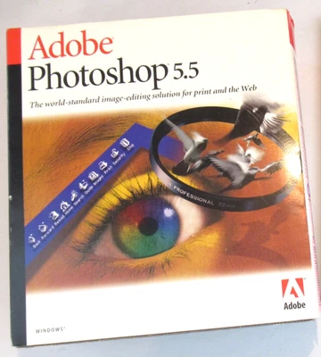 Windows Version Adobe Photoshop 5.5 for Windows + Serial Number / Manual - Image 1 of 3