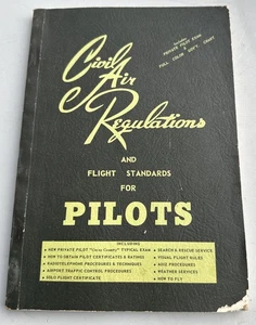 1959 Edition CIVIL AIR REGULATIONS & FLIGHT STANDARDS FOR PILOTS Soft Book - Bild 1 von 9