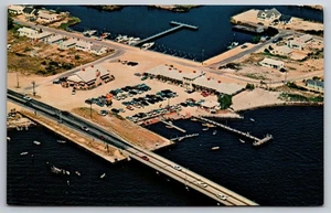 Alte Postkarte - Nansen's Steakhaus Restaurant Motel Marina Toms River NJ - Bild 1 von 2