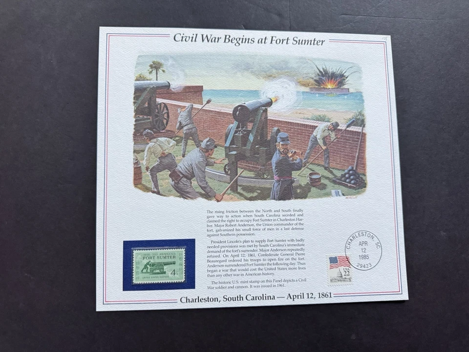 1980s US History Event Panel(131) +Civil War Begins at Fort Sumter #1178 +Info - Image 1 of 1