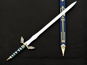 Hand Forged Stainless Steel Legend of Zelda Master Replica With Shield - Picture 1 of 9