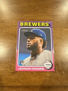 2024 Topps Heritage High Number - Jackson Chourio OB-20 1975 oversize - Foto 1 di 3