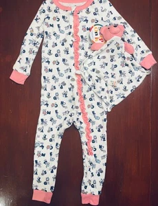 Neu mit Etikett Kleinkind Schlafanzug 1 Stck. ABC butterweich 12 m 18 m 24 m + Bär Plüsch 26 $ - Bild 1 von 6