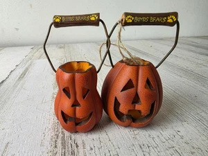 Boyds Bär Kürbis Korb Ornament Jack O'Lantern Halloween Baumschmuck - Bild 1 von 9