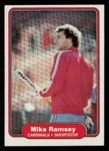 Mike Ramsey 1982 Fleer #125 St. Louis Cardinals Baseball Card - Picture 1 of 2
