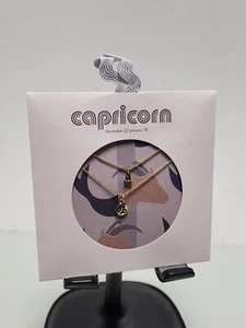 Urban Outfitters Capricorn Gold Tone Necklace Set - C6 - Picture 1 of 3