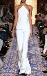 TOP SEXY BRANDON MAXWELL BIANCO NUOVO CON ETICHETTE TAGLIA SMALL - Foto 1 di 2