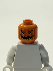 Lego Pumpkin Jack O' Lantern Minifigure Head Halloween - Picture 1 of 1