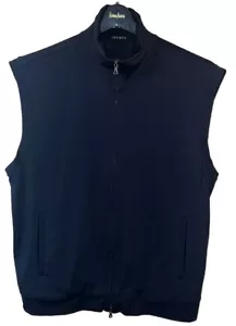 Theory Men's Causal Full Zip Black Vest Size - XL Vintage - Picture 1 of 7