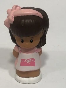 Fisher Price Little People MIA Skinny Style Figure Pink Headband White Apron - Picture 1 of 5