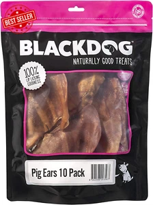 Pig Ears Dog Treats 10 Pack Natural Chews Healthy Training Snacks All Sizes - Picture 1 of 12
