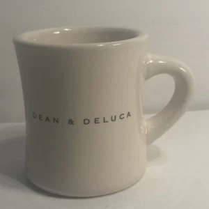 TAZA DE CAFÉ DEAN & DELUCA NUEVA YORK ESTILO RESTAURANTE VAJILLA COLOR CREMA - Imagen 1 de 6