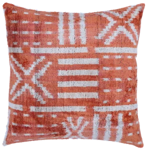 Handmade Soft Velvet Silk Feather Insert Throw Pillow 16 X 16 in (40 X 40 Cm) - Picture 1 of 9