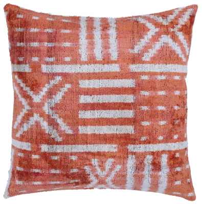 Handmade Soft Velvet Silk Feather Insert Throw Pillow 16 X 16 in (40 X 40 Cm) - Image 1 of 4