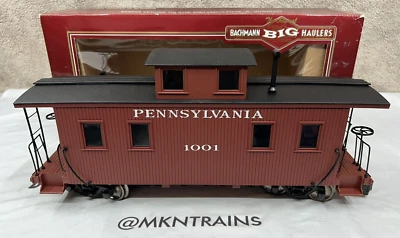 Bachmann G Scale 93814 Pennsylvania Center Cupola Wood Caboose Metal Wheels NOS - Image 1 of 4