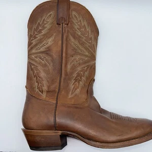 Nococna Boots Leather Mens 9 Brown Hand Crafted in USA Dress Point Toe - Picture 1 of 13