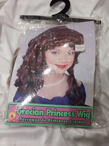 RUBIES GRECIAN PRINCESS WIG BROWN HALLOWEEN COSPLAY COSTUME - Picture 1 of 2