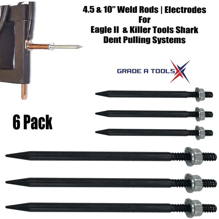 GRADE A TOOLS Weld Rod | Electrode 6 Pack -of Eagle II & Killer Tools Shark