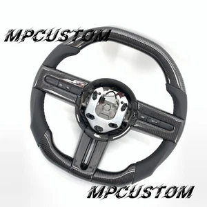 Fit For Ford Mustang V6 V8 GT 2005-2009 Flat Top Carbon Fiber Steering Wheel - Bild 1 von 8