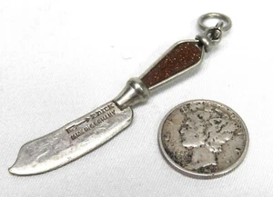 Mini Antique F DICK NY 2" Advertising Salesman Sample Fob Butcher Knife Germany - Picture 1 of 3