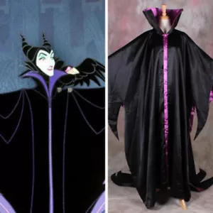 sleeping beauty Maleficent Halloween evil witch Cosplay Costume dress cloak 2# - Picture 1 of 29