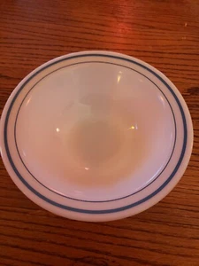 PYREX GESCHIRR VON CORNING MILCHGLAS SCHÜSSEL BLAU VERKLEIDUNG USA - Bild 1 von 7