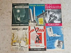 Spartiti musicali Vintage Edizioni Curcio Redi Ponti de Laurentis Kramer Lotto 6 - Imagen 1 de 2