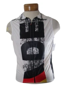 NWT K-Swiss Germany Mens Cycling Triathlon Wind Vest XS White MSRP$75 - Picture 1 of 2