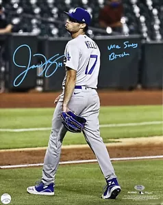 JOE KELLY SIGNED 16X20 POUTY FACE VS CARLOS CORREA PHOTO NICE SWING BITCH" B PSA - Picture 1 of 4