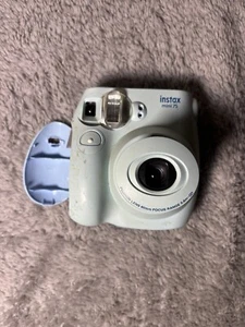 Fujifilm Instax Mini 7S analoge Sofortbildkamera blau Retro Polaroid Style - Bild 1 von 12