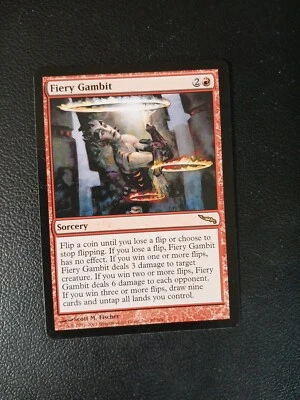 Fiery Gambit Mirrodin MTG LP - Image 1 of 2