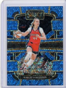 Karlie Samuelson '24 Panini Select WNBA Concourse Light Blue Disco Prizm 104/125 - Picture 1 of 2