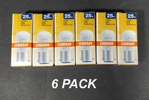 6 x 25W Clear Pilot Light Globes Bulbs Lamps B22 Bayonet BC Pygmy Osram - Picture 1 of 2