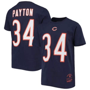 Mitchell & Ness Youth Retired Retro Player Name & Number T-Shirt - Walter Payton - Picture 1 of 4