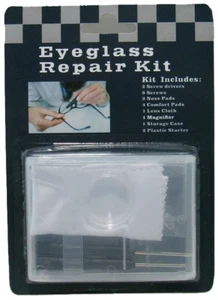 22 Pc. Eyeglasses Repair Kit Glasses Eyeglass Screwdrivers Screws Nose Pads - Picture 1 of 2