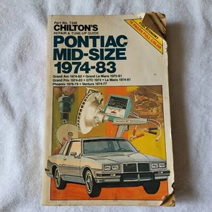Guía de reparación y puesta a punto de Chiltons Pontiac tamaño mediano 1974-1983 - Imagen 1 de 4