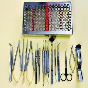 Micro Periodontal Oral Surgery Kit Surgical Instruments Dental Hu Friedy Knife - Picture 1 of 3