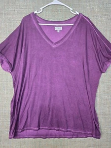Camicia donna viola Wonderly XL manica corta - Foto 1 di 10