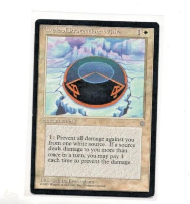 1995 Wizards Magic the Gathering Ice Age #NNO - Circle of Protection: White - Image 1 of 2