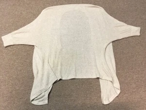 Madewell Cotton Oversized Open Front Sweater, Oatmeal Beige, S - Picture 1 of 5