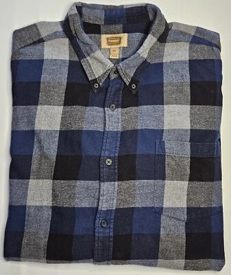 Mens Foundry Long Sleeve Plaid Soft Flannel Button Up Shirt Size 3XL - EUC - Image 1 of 2