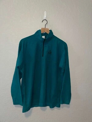 90s Vintage Gerry USA Made Polyester Fleece Green Jacket Outerwear VTG M Medium - Image 1 of 4