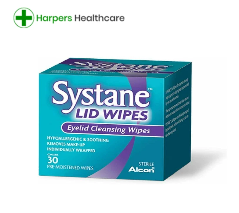 90 x Systane Lid Wipes Eyelid Cleansing Wipes Alcon (3 packs of 30)