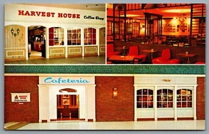 Postcard USA & Canada Harvest House Cafeterias And Coffee Shops Multi View - Picture 1 of 2