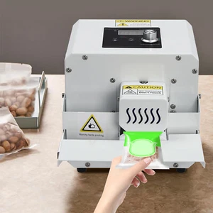 Commercial Plastic Bag Sealer Automatic Food Plastic Bag Heat Sealing Machine - Picture 1 of 22